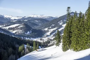 Berge im Winter, Aufstieg zum Sonntagshorn