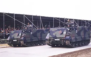 Bergen. Field parade of the Bundeswehr on the 30th anniversary of the founding of the Bundeswehr on 13