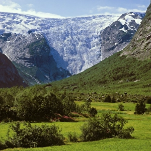 Bergsetbreen, Jostedalsbreen, Norway, Europe