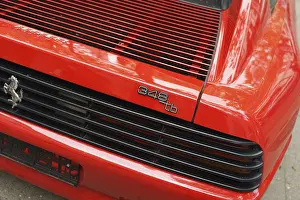 BERLIN - MAY 04, 2024: The freagmnet of a sports car Ferrari 348 Tb