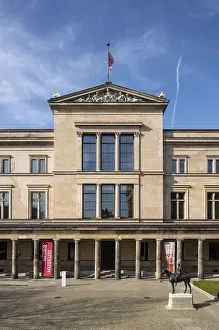 Berlin, Museum Island, east facade of the Neues Museum<br> Berlin