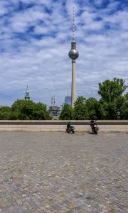 Berlin television tower at Alexanderplatz, Germany
