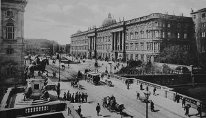 Berliner Stadtschloss palace and Kurfuerstenbruecke Elector Bridge