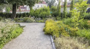 Bernardine Gardens park in the center of Vilnius