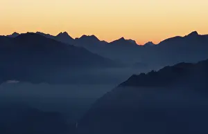 Bernese Oberland at dusk