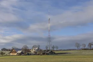 The Beromuenster national transmitter was a transmitter for German-language medium-wave radio in Switzerland. The transmitter went into operation on 11 June 1931 and was in use until 29 December 2008