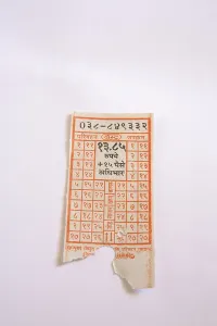 BEST bus ticket on white background
