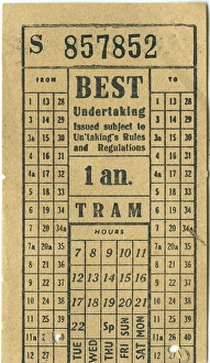 Best tram ticket c1950s