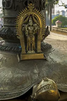 Bhairav and tortoise statue, Vadakkumnathan Shiva Temple