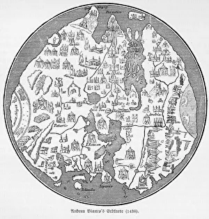 Bianco World Map (1436) by the Venetian navigator Andrea Bianco