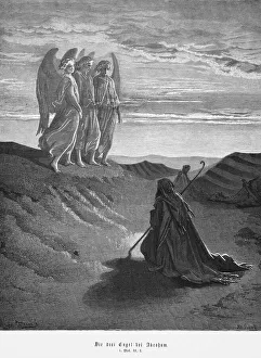 Bible, the three angels with Abraham