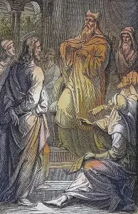Biblical History, Christ in front of Caiaphas