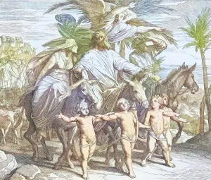 Biblical story, Abraham sees the promised land