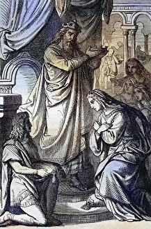 Biblical story, Esther is crowned queen