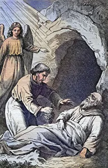 Biblical story, Felix of Nola refreshes his bishop