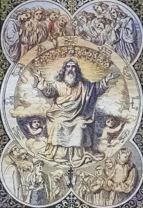 Biblical story, image of a saint