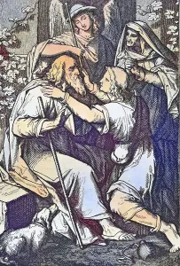 Biblical Story, Old and Young Tobias
