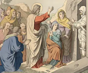 Biblical story, raising of Lazarus