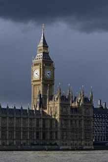 Big Ben clock tower, Palace of Westminster or Houses of Parliament