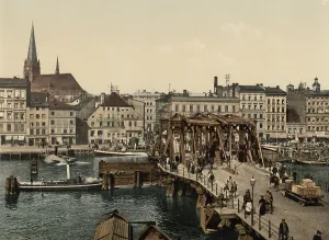 The big bridge in Szczecin, West Pomerania