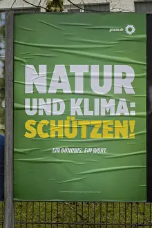 Billboard with election poster