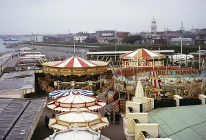 Billy Manning's funfair at Clarence Pier, Portsmouth, Hampshire, England in 1964