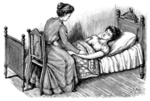 Birthing, historical illustration from: Anna Fischer Dueckelmann