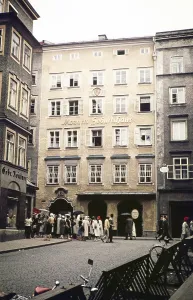 Birthplace of Mozart, Mozart's birthplace, Salzburg, Austria, Europe 1960, Europe