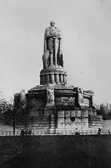 Bismarck monument in Hamburg, Germany