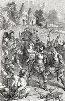 Bitannic chieftains and captured Centurion