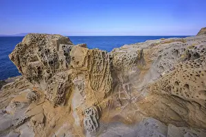 Bizarre rock formations in the Buca delle Fate