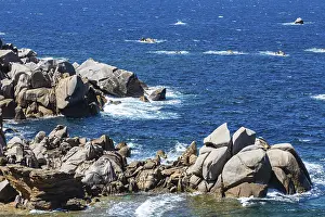 Bizarre rock formations on the rocky coast of Capo Testa near Santa Teresa di Gallura