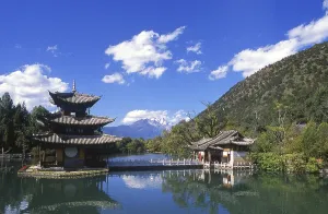 Black Dragon Pool, built in 1737 during the Qing period