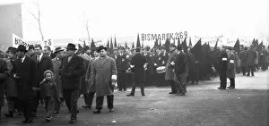 With black flags