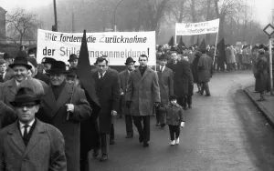 With black flags