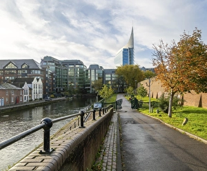 The Blade, Abbey Mill House, high rise office building 2009, River Kennet, Reading, Berkshire, England, UK