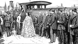 Blessing of a railway train at the opening of a new railway line in Spain
