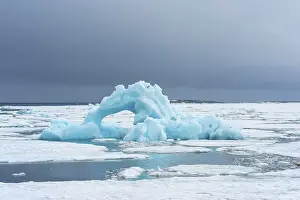 Category Scandinavia Prints: Blue Iceberg, Bjornsundet, Hinlopen Strait
