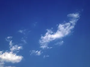 Blue sky with clouds