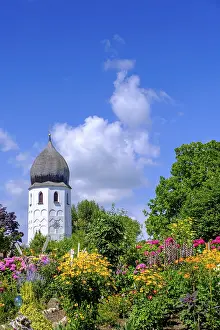 Blumengarten mit Klosterkirche