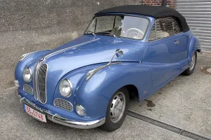 BMW 501 Cabrio, retro motor - vintage car festival