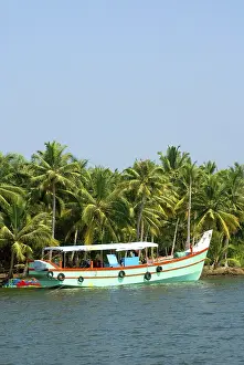 Boat in ashtamudi river, Kollam