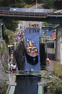 Boat on Dalsland Canal, Dalsland Canal