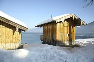 Boat houses at Tegern Lake