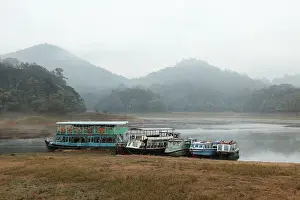 Boat landing place at Thekkady Lake