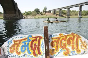 Boat in narmada river, jabalpur