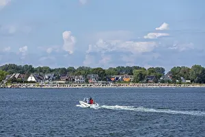 Boat off Strande, Kiel Fjord, Schleswig-Holstein