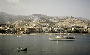Boats in the harbour, Mediterranean Sea, Sanremo, San Remo, Imperia, Italy, July 1959, Europe