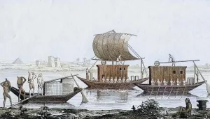 Boats on the Nile, Egypt, c. 1810