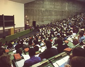 Bochum. Lectures at the Ruhr University with partial overcrowding ca 1990